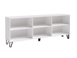 Тумба ТВ Ливерпуль, белый/бетон светлый