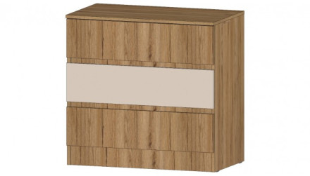 Комод 3 ящика Ленора, Дуб вотан/Кашемир 