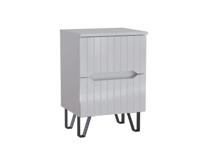 Тумба прикроватная Ливерпуль, белый / белый глянец 